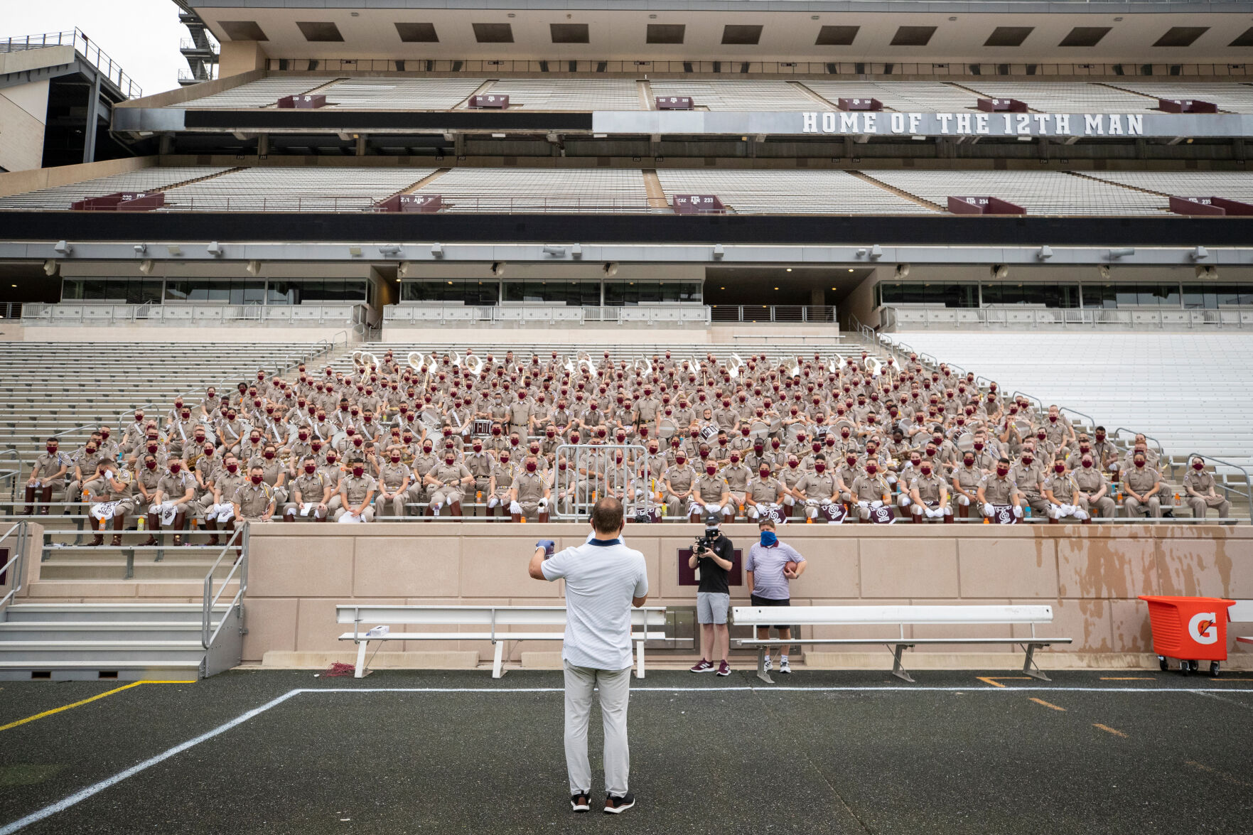 Aggie Band marches on Kyle Field